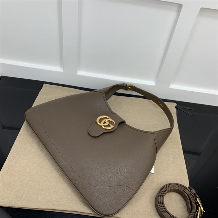 GUCCI APHRODITE MEDIUM SHOULDER BAG IN BROWN LEATHER – GB49
