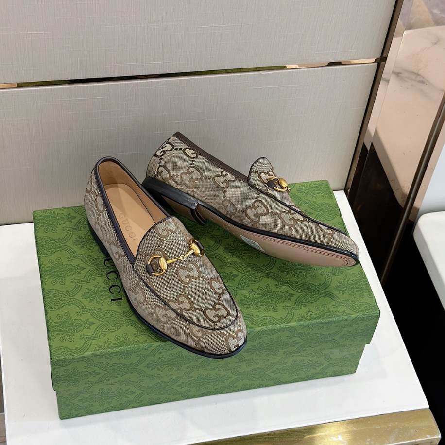 Gucci Slipper Flacher GC Beige Loafer – GL083