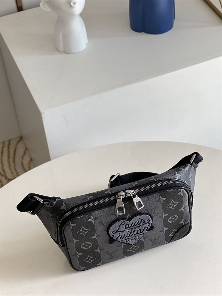 LOUIS VUITTON MODULAR SLING BAG MONOGRAM STRIPES ECLIPSE COATED CANVAS – LVB009