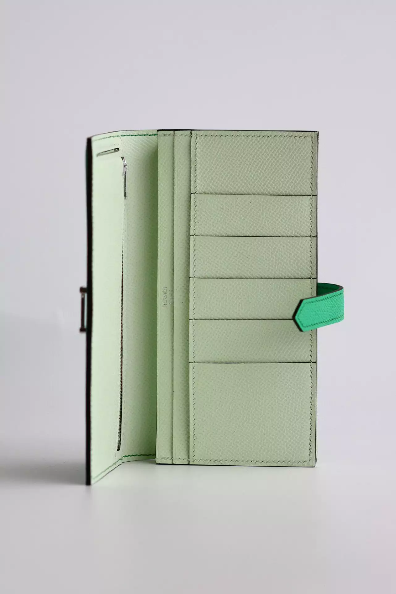 Hermes Bearn Verso Long Wallet in Vert Comics Epsom Calfskin – HW146