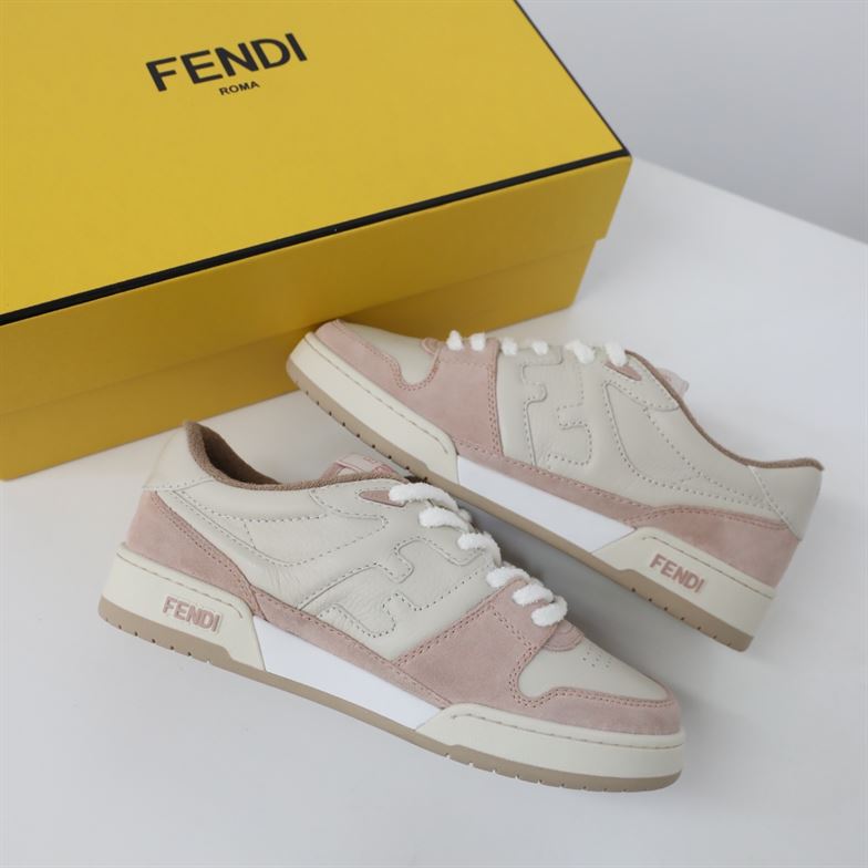 FENDI MATCH LOW TOPS IN PINK SUEDE – FDS014