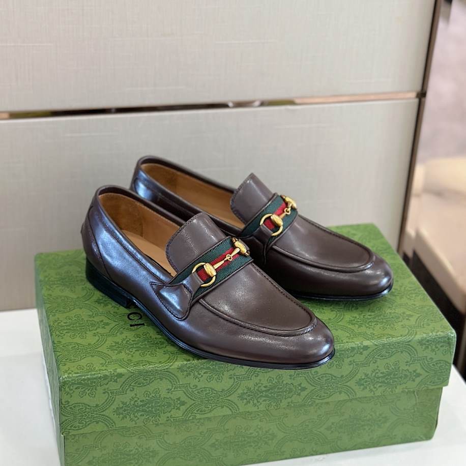 Gucci Men Horsebit Brown Loafer – GL089