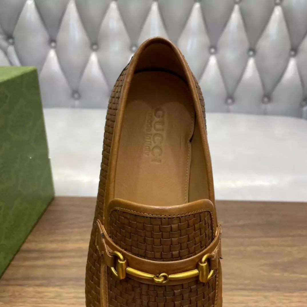 HORSEBIT LEATHER LOAFERS BROWN – GL117