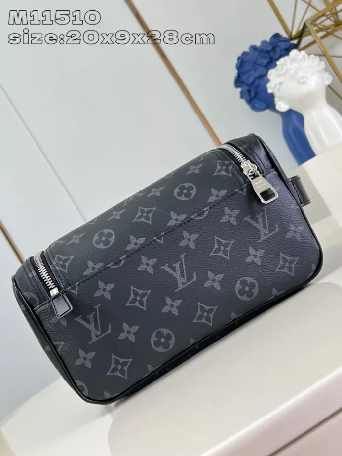 Louis Vuitton Toiletry Bag Black Monogram Eclipse Canvas – LW151
