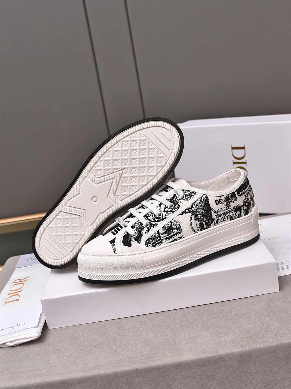 DIOR WALK’N’DIOR PLATFORM LOW-TOP SNEAKER – DO145