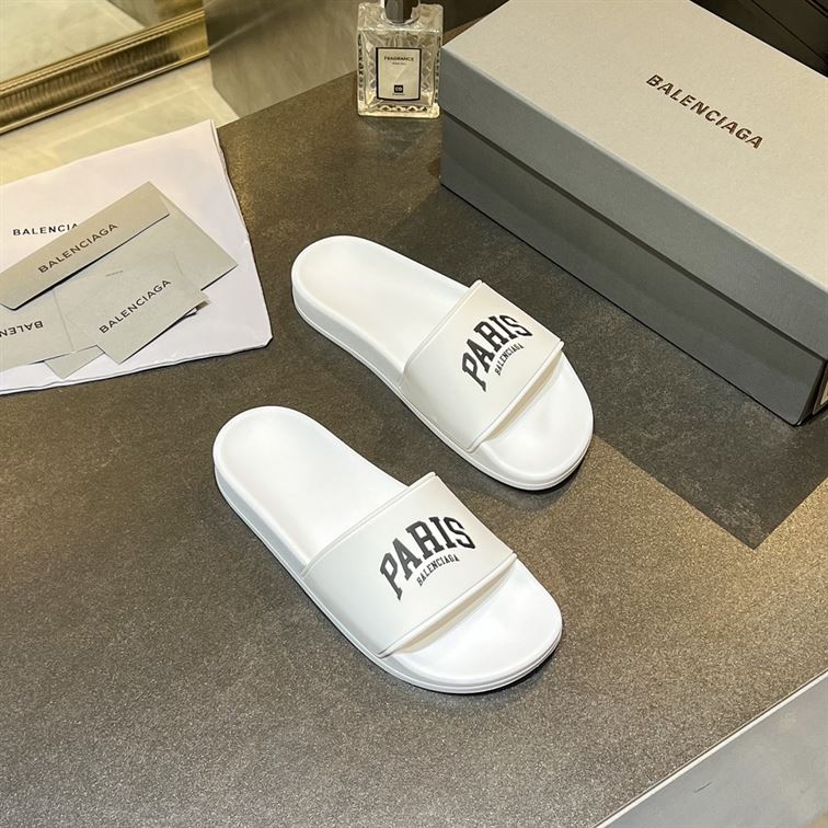 BALENCIAGA CITIES PARIS POOL SLIDE SANDAL – BBD007