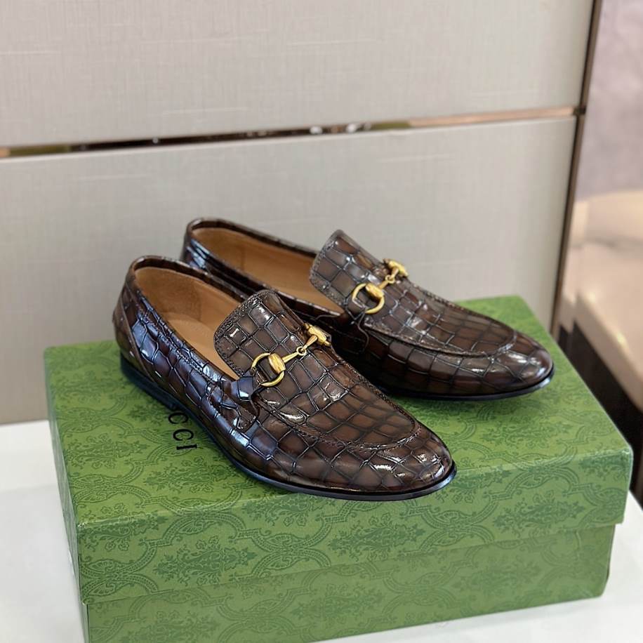 Gucci Thick Base Elevation Brown Loafer – GL086