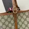 GUCCI GG CANVAS EMBLEM MAXI TOTE BAG BEIGE/BROWN 2025 – BG111