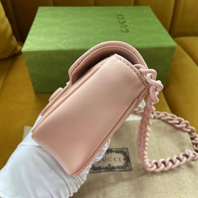 GUCCI GG MARMONT BELT BAG IN LIGHT PINK LEATHER – GB66