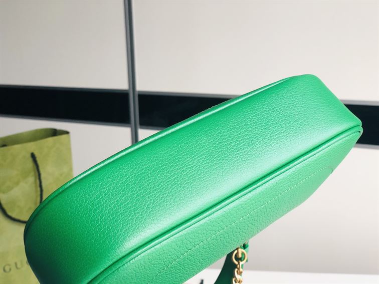 GUCCI APHRODITE SMALL SHOULDER BAG IN GREEN LEATHER – GB43