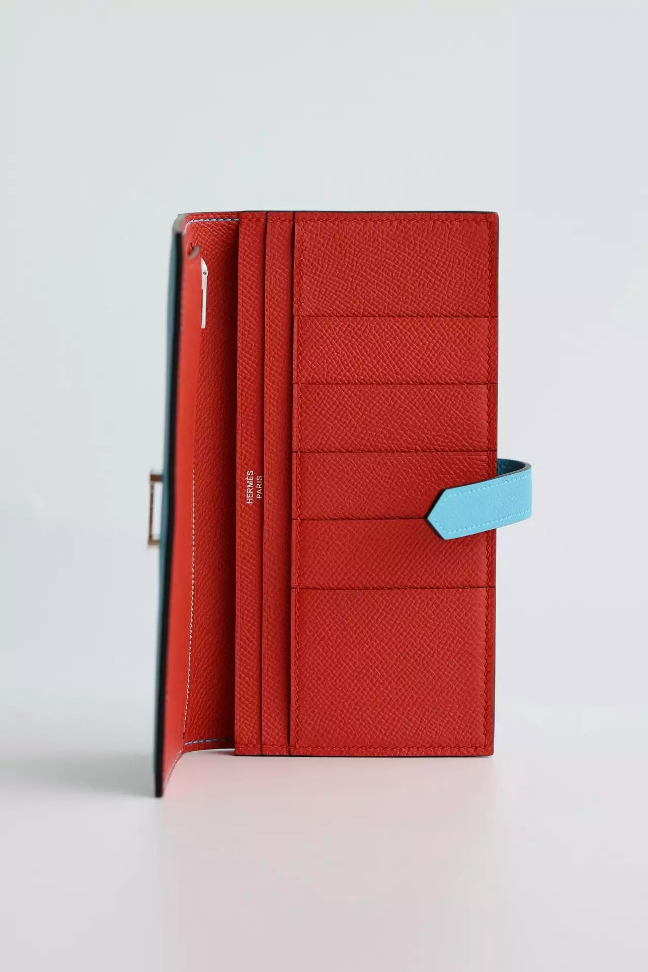 Hermes Bearn Verso Long Wallet in Blue du Nord Epsom Calfskin – HW156