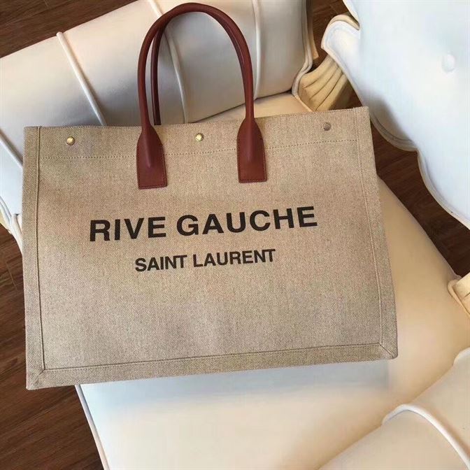 YSL RIVE GAUCHE CANVAS TOTE BEIGE BAG – YB025