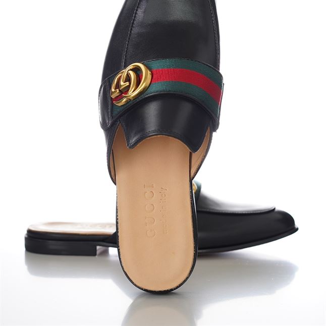GUCCI BLACK PRINCETOWN SLIPPERS – GL033