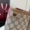 GUCCI GG CANVAS EMBLEM MAXI TOTE BAG BEIGE/BROWN 2025 – BG111
