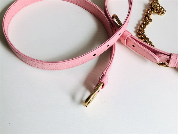 GUCCI APHRODITE SMALL SHOULDER BAG IN LIGHT PINK LEATHER – GB42