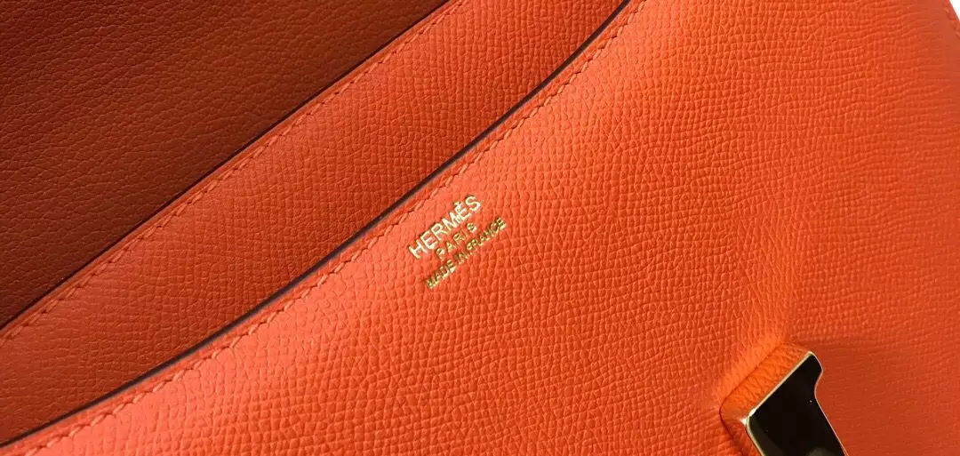 Hermes Orange Constance MM 24cm Epsom Leather Bag – HW041