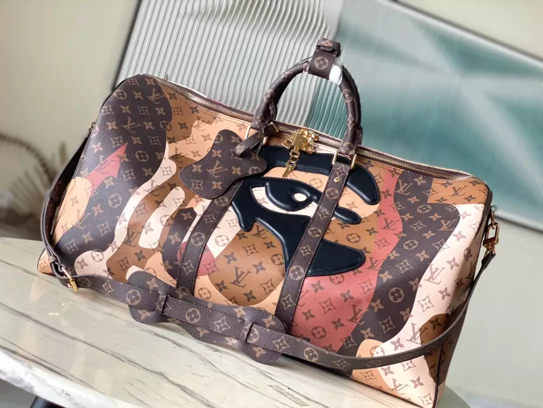LV Keepall Bandoulière 55 in Brown – LW183