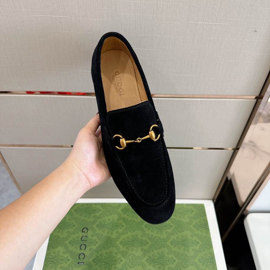 Gucci Horsebit Black Suede Loafer – GL087