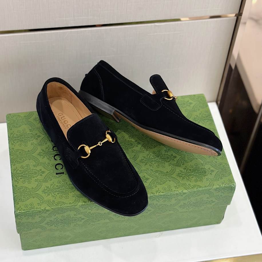 Gucci Horsebit Black Suede Loafer – GL087