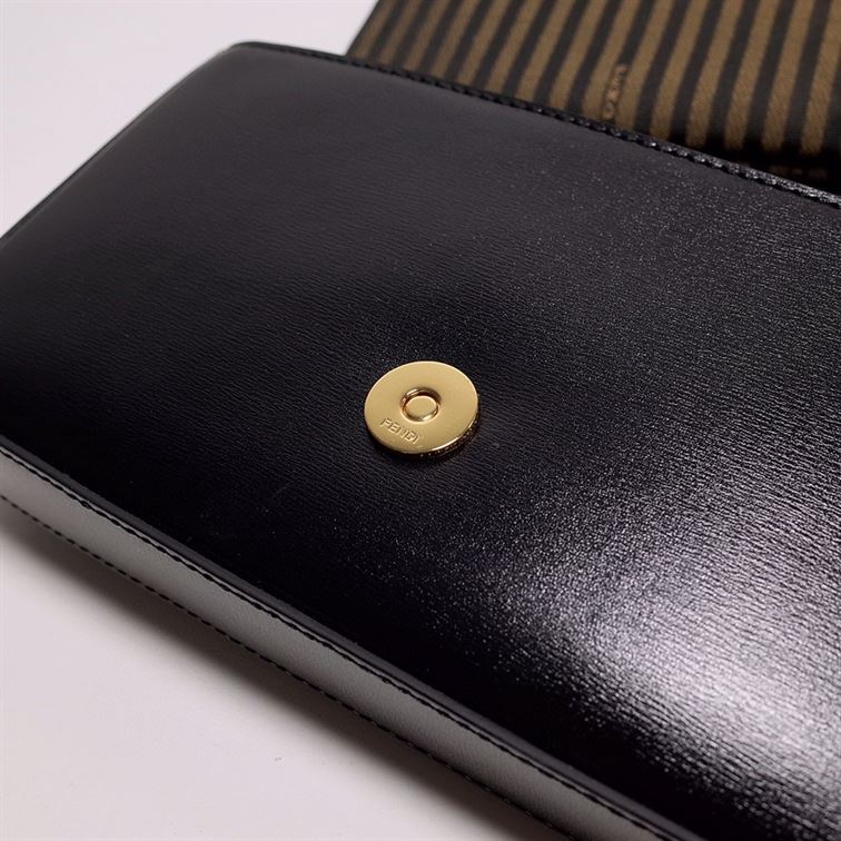FENDI WALLET ON CHAIN WITH POUCHES BLACK MINI BAG – F054