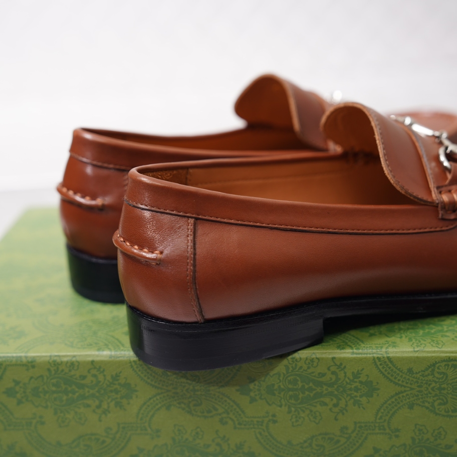 GUCCI LEATHER BROWN LOAFER – GL057
