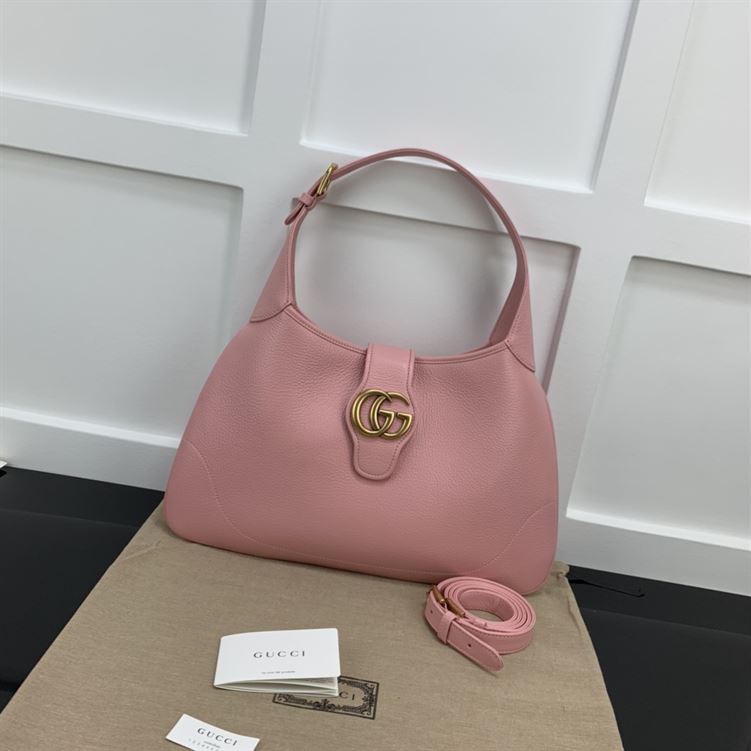 GUCCI APHRODITE MEDIUM SHOULDER BAG IN LIGHT PINK LEATHER – GB46
