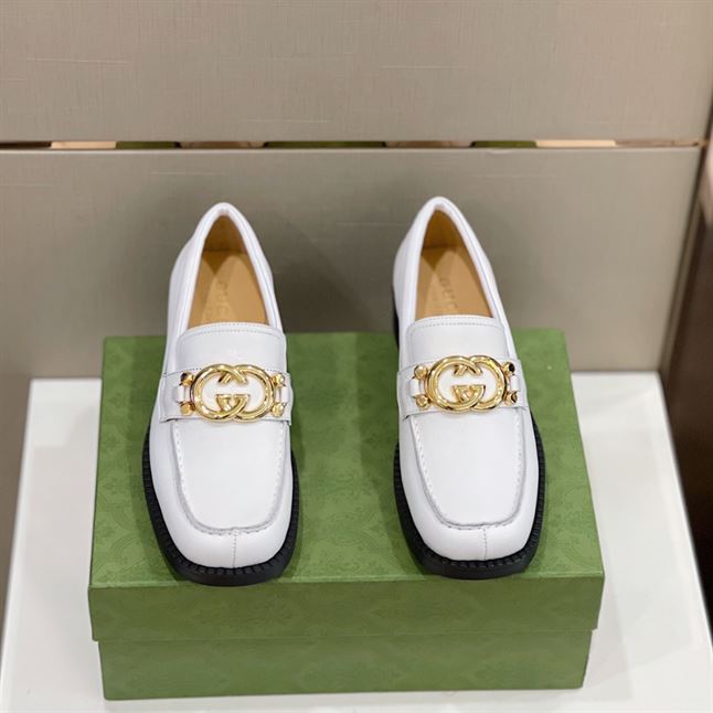 GUCCI LEATHER LOAFER IN WHITE – GL046
