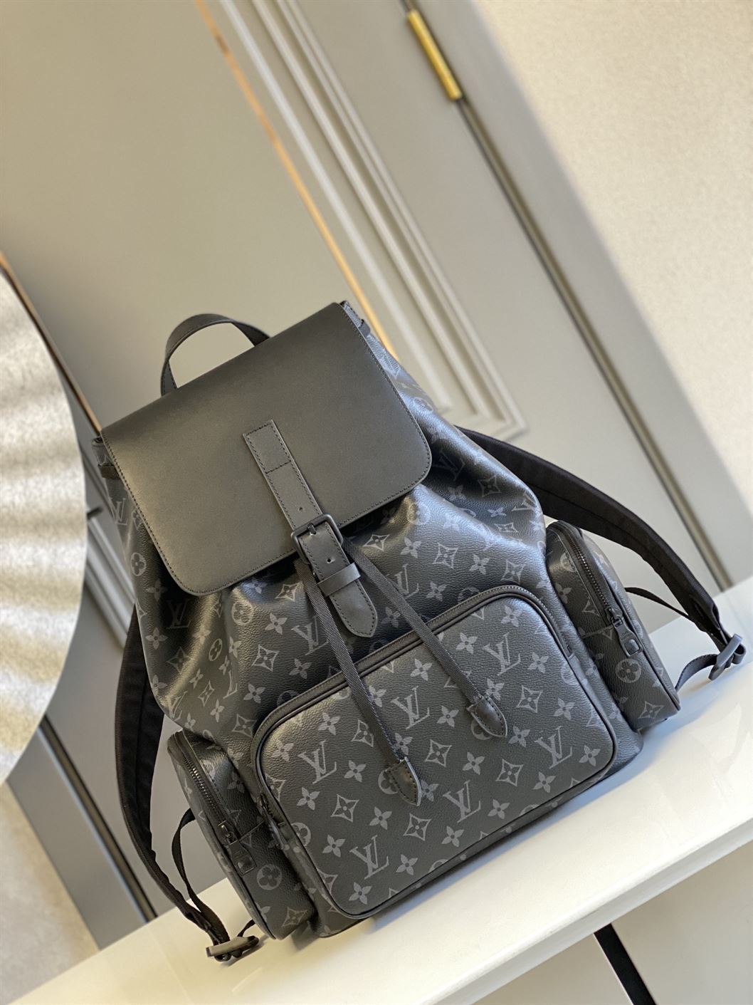 LOUIS VUITTON BACKPACK TRIO MONOGRAM ECLIPSE CANVAS – LVB006