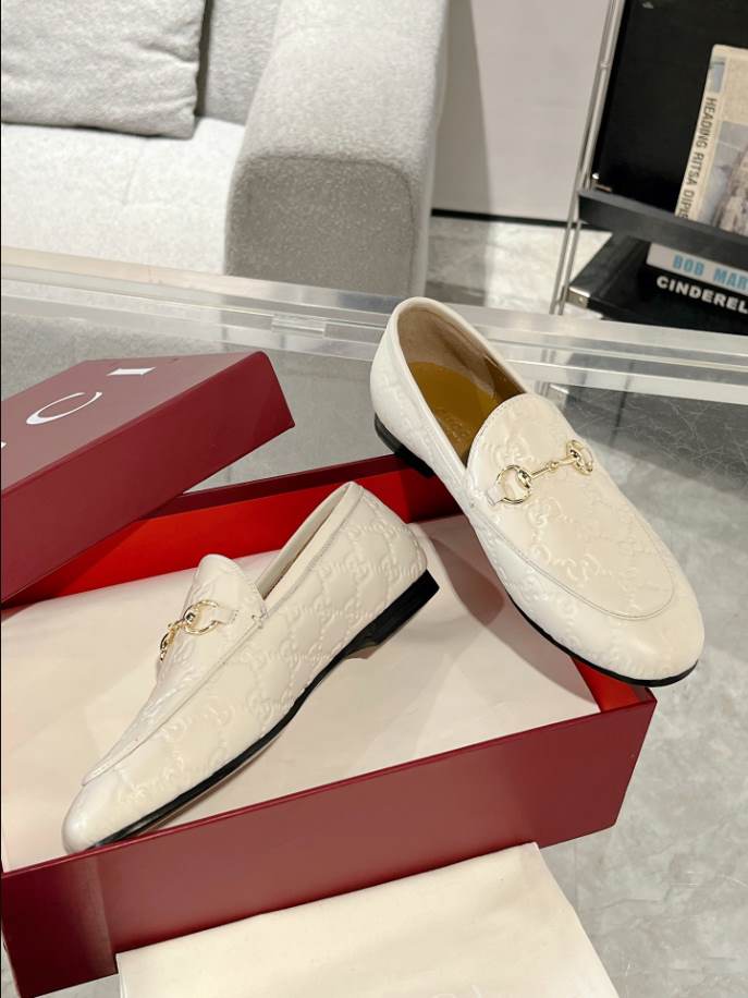 Gucci Horsebit White GC Monogram Loafer – GL063