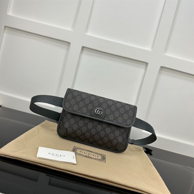 GUCCI GREY OPHIDIA SMALL GG BELT BAG – BG055