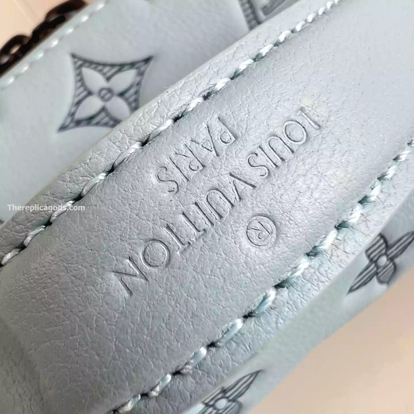 RUSH BUMBAG SKY BLUE MONOGRAM SHADOW – LW305