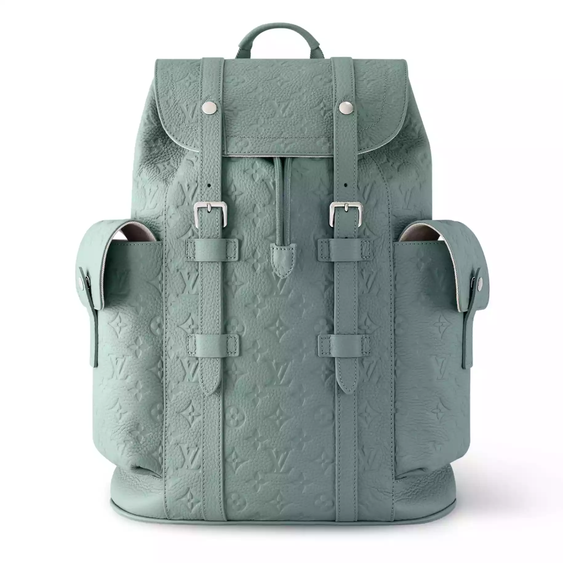 CHRISTOPHER MM BACKPACK MISTY LAKE GREEN MONOGRAM TAURILLON – LW310