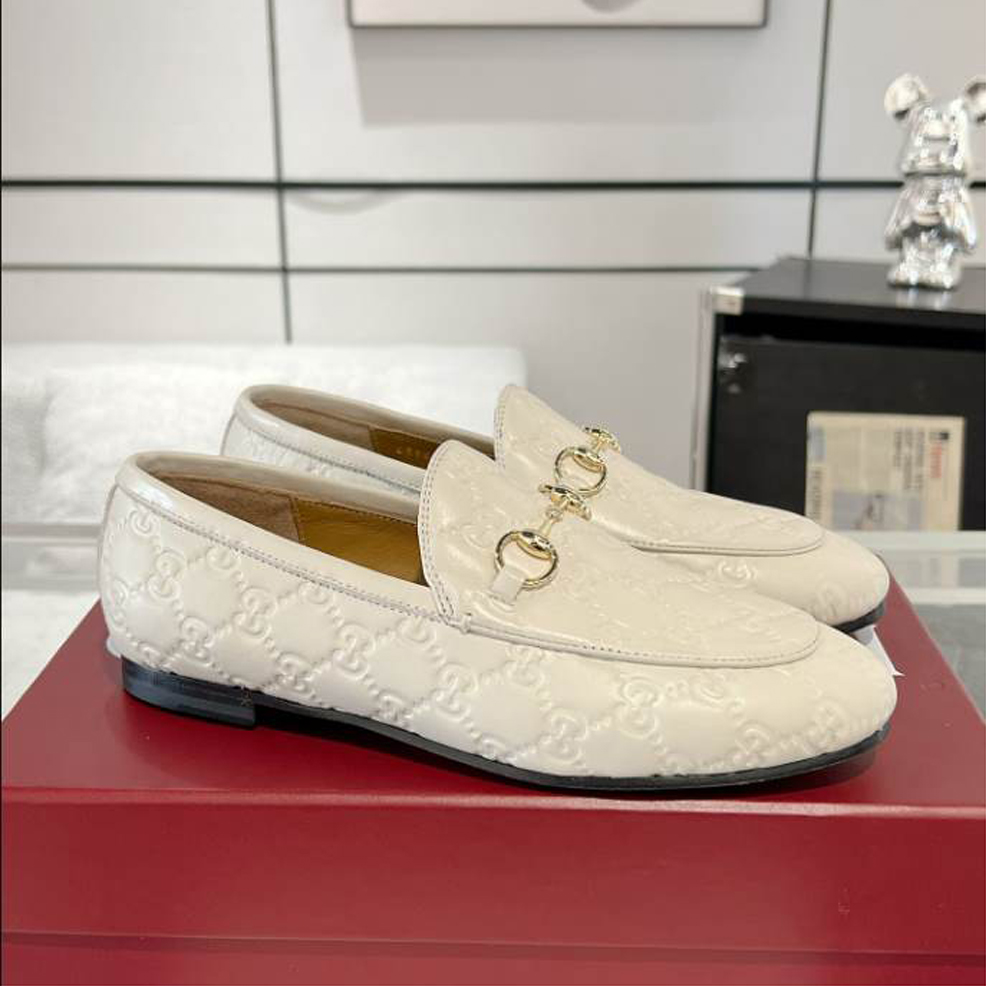 Gucci Horsebit White GC Monogram Loafer – GL063