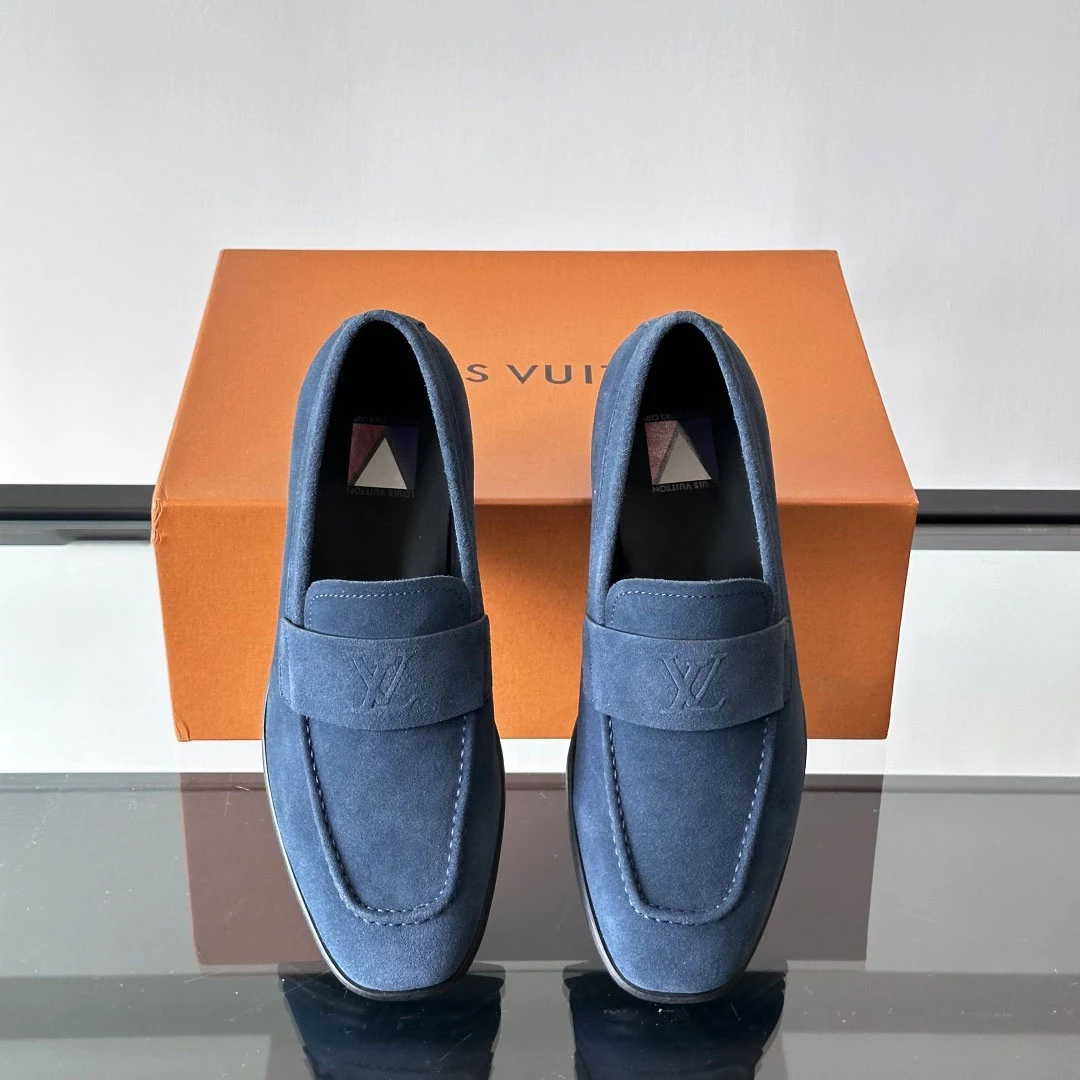 GLOVE LOAFERS IN BLUE – VL057