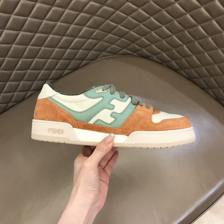 FENDI MATCH AMARANTH SUEDE LOW-TOPS SNEAKERES – FDS002