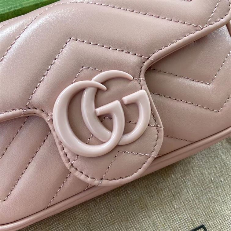 GUCCI GG MARMONT BELT BAG IN LIGHT PINK LEATHER – GB66