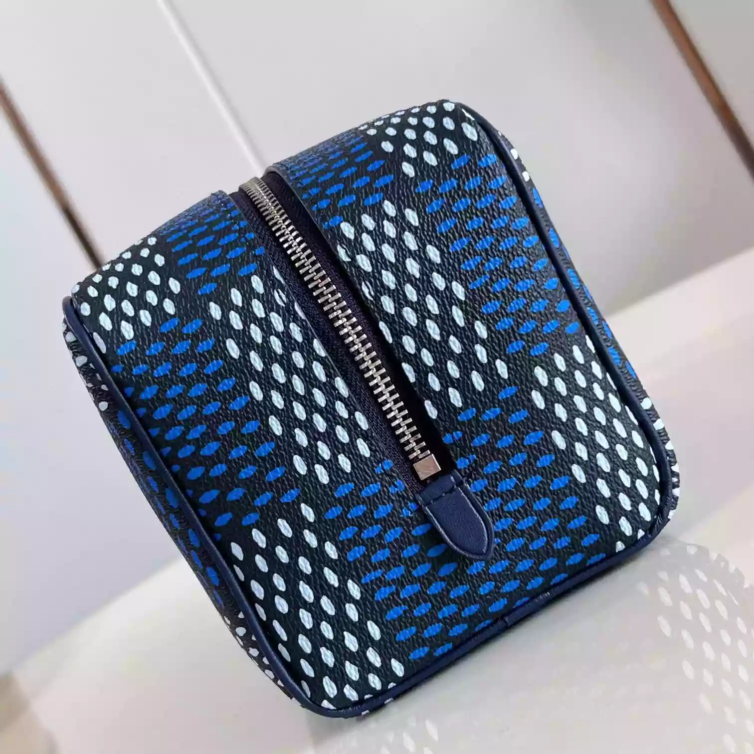 LOCKER DOPP KIT BLUE DAMIER HERITAGE COATED CANVAS N40747 – LW400