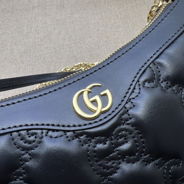 GUCCI GG MATELASSE HANDBAG WITH BLACK LEATHER – GB89