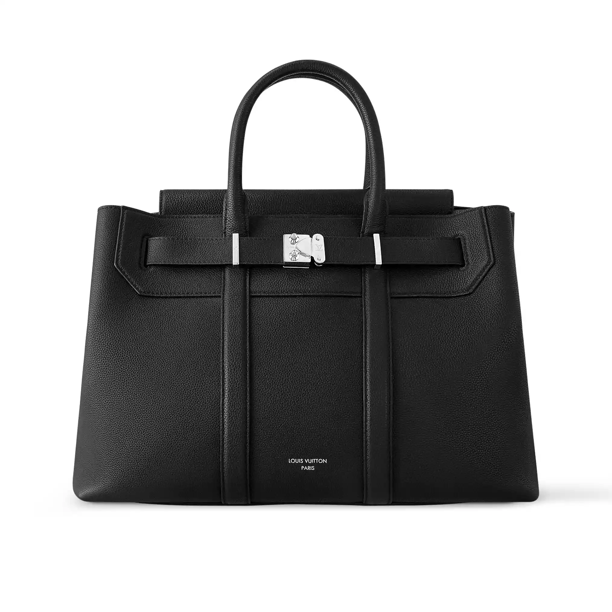 Georges Tote MM Bag Black Cuir Millésimé Leather M23153 – LW208