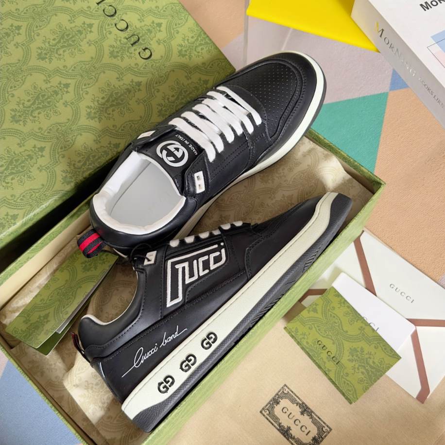 Gucci Basket Black White Sneakers – GCC220