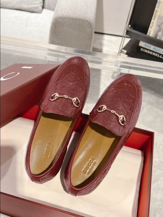Gucci Horsebit Bright Red GC Monogram Loafer – GL064