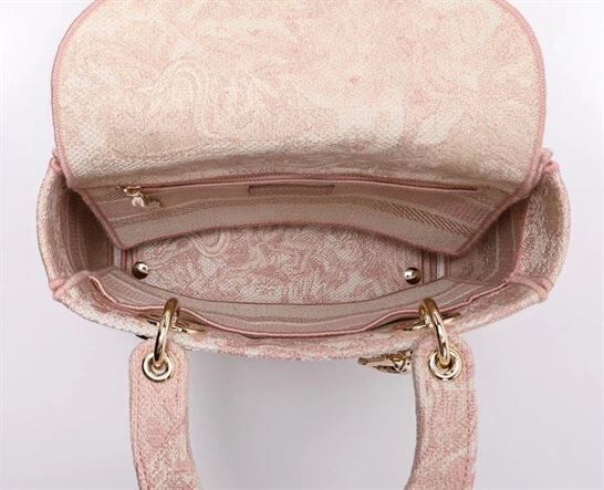 DIOR MEDIUM LADY D-LITE PINK BAG – DOB011