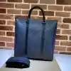GUCCI MEN’S OPHIDIA GG CANVAS MEDIUM TOTE BAG DARK BLUE 2023 – BG098