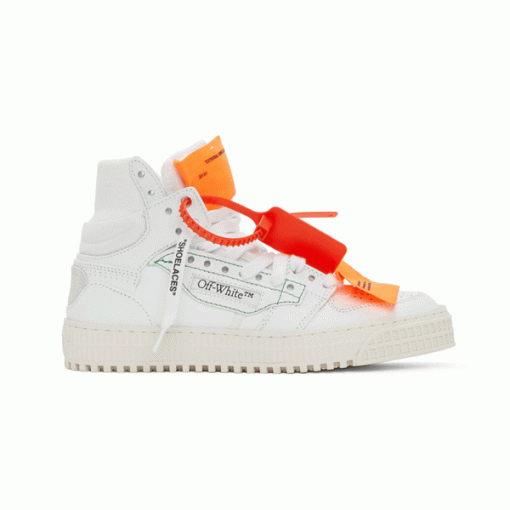 OFF-WHITE 3.0 COURT LEATHER HIGH-TOP SNEAKERS – OFW009