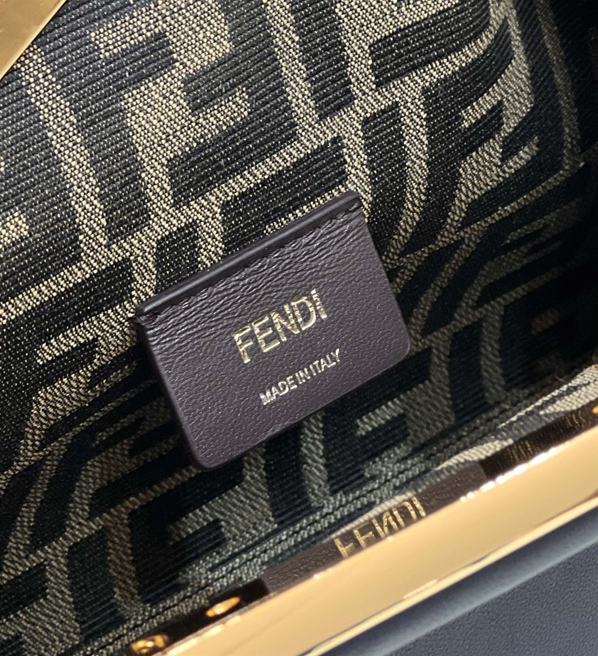FENDI FIRST SMALL BLACK LEATHER BAG – F005