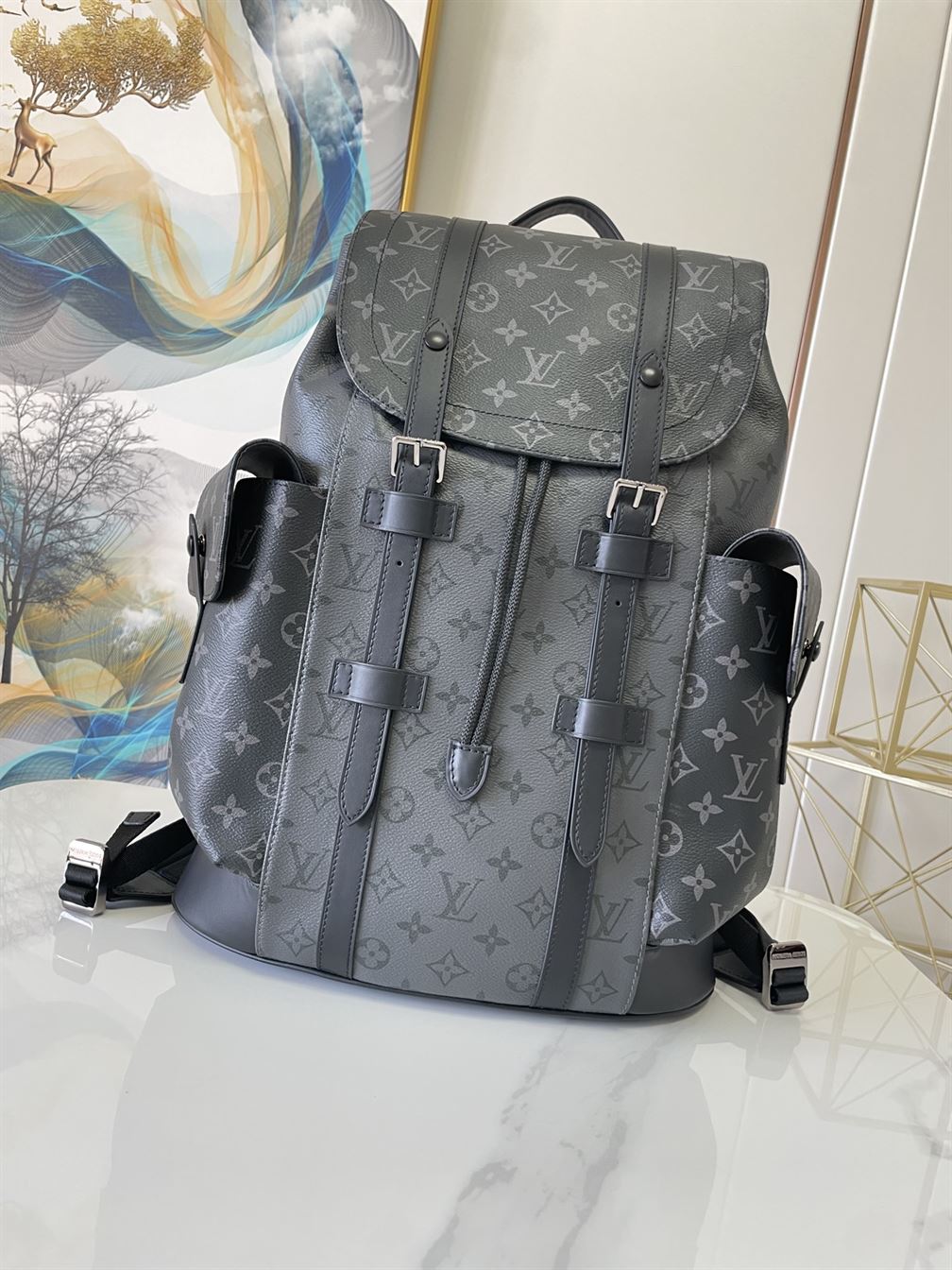 LOUIS VUITTON CHRISTOPHER BACKPACK MONOGRAM ECLIPSE – LVB023