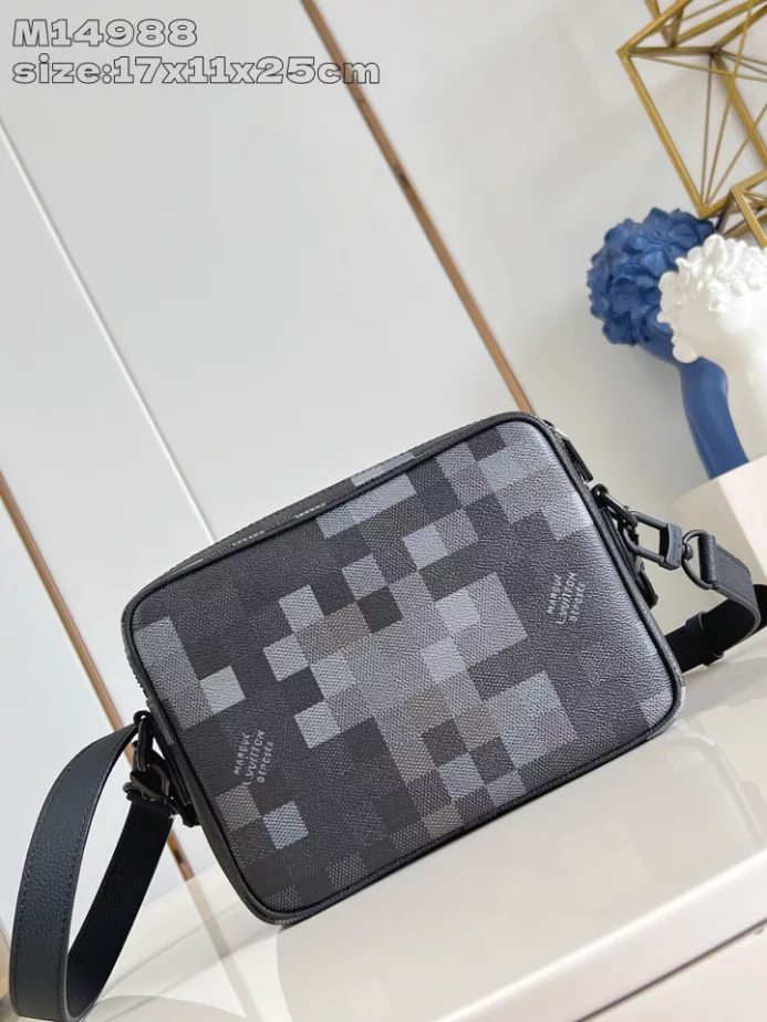 MINI SOFT TRUNK BAG BLACK DAMOFLAGE BLACK CANVAS M14922 – LW415