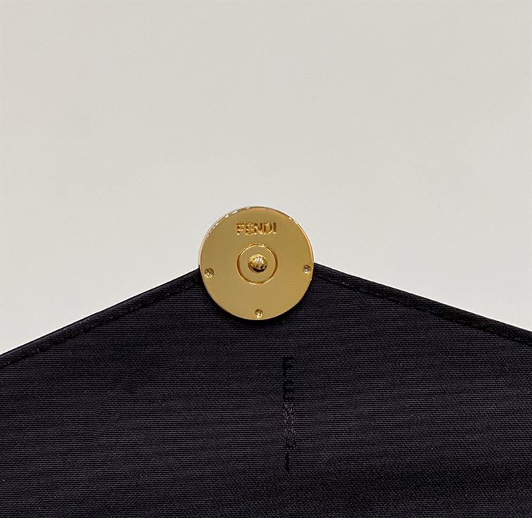 FENDI WALLET ON CHAIN WITH POUCHES BROWN LEATHER MINI BAG – F056