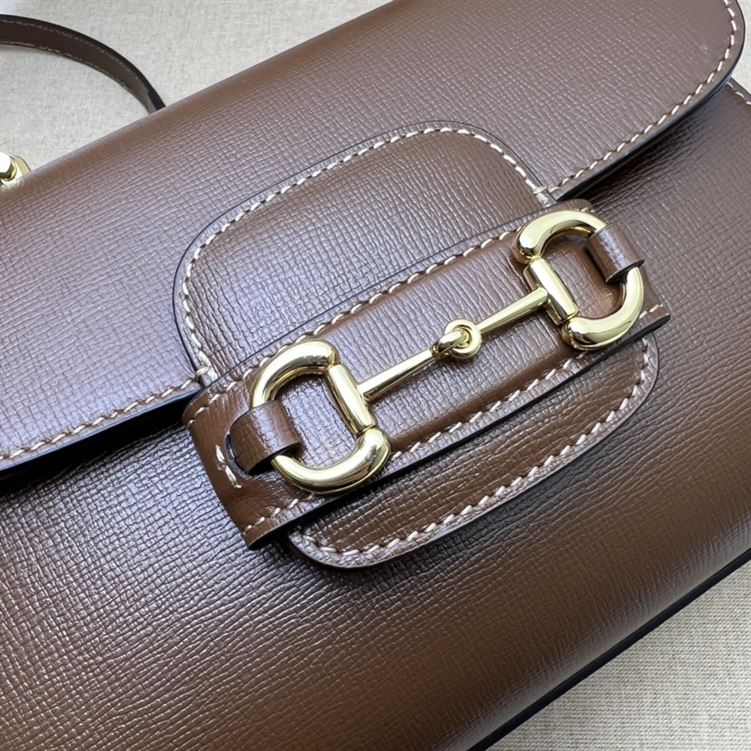 GUCCI HORSEBIT 1955 MINI BAG WITH LIGHT BROWN LEATHER – GB20
