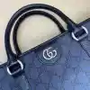 GUCCI MEN’S OPHIDIA GG CANVAS MEDIUM TOTE BAG DARK BLUE 2023 – BG098